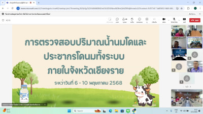ประชุมเจ้าหน้าที่ตรวจสอบปริมาณน้ำนมโคนม ระดับจังหวัดเชียงราย พารามิเตอร์รูปภาพ 1