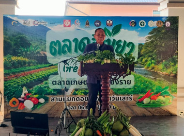 เข้าร่วมเปิดงานมหกรรมสินค้าเกษตร ตลาดเกษตรกรสีเขียว พารามิเตอร์รูปภาพ 1