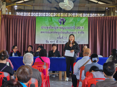 เข้าร่วมประชุมใหญ่สามัญประจำปีสหกรณ์เครดิตยูเนี่ยนสันกลาง ... พารามิเตอร์รูปภาพ 1