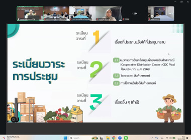 เข้าร่วมการประชุมชี้แจงแนวทางการขับเคลื่อนศูนย์กระจายสินค้าสหกรณ์ (Cooperative Distribution Center : CDC Plus) ปีงบประมาณ 2569 ผ่านระบบ Zoom Meeting ... พารามิเตอร์รูปภาพ 9