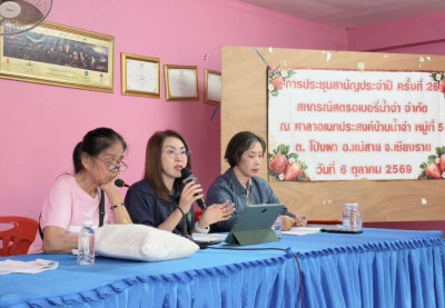 เข้าร่วมประชุมใหญ่สามัญประจำปี สหกรณ์สตรอเบอรี่น้ำจำ จำกัด พารามิเตอร์รูปภาพ 1